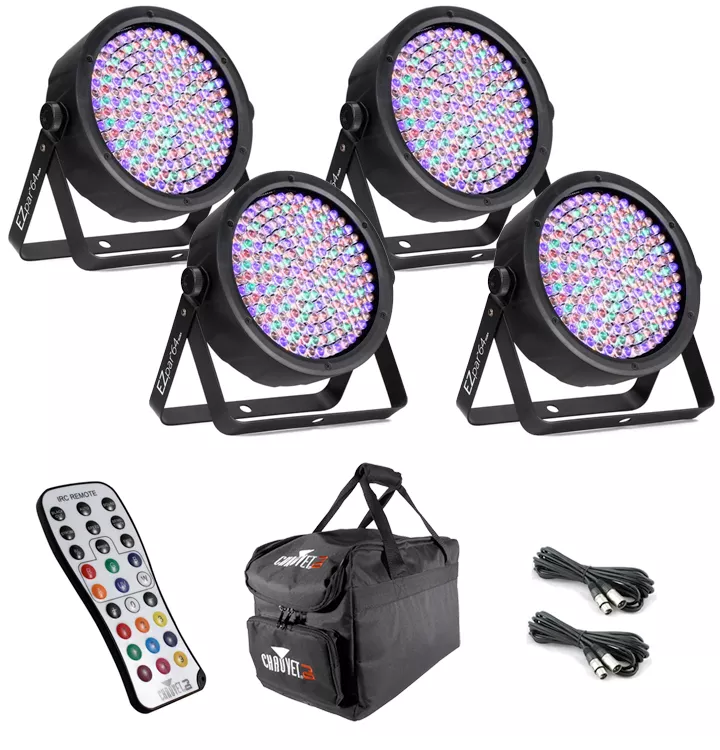 (4) Chauvet DJ EZpar 64 RGBA Bundle