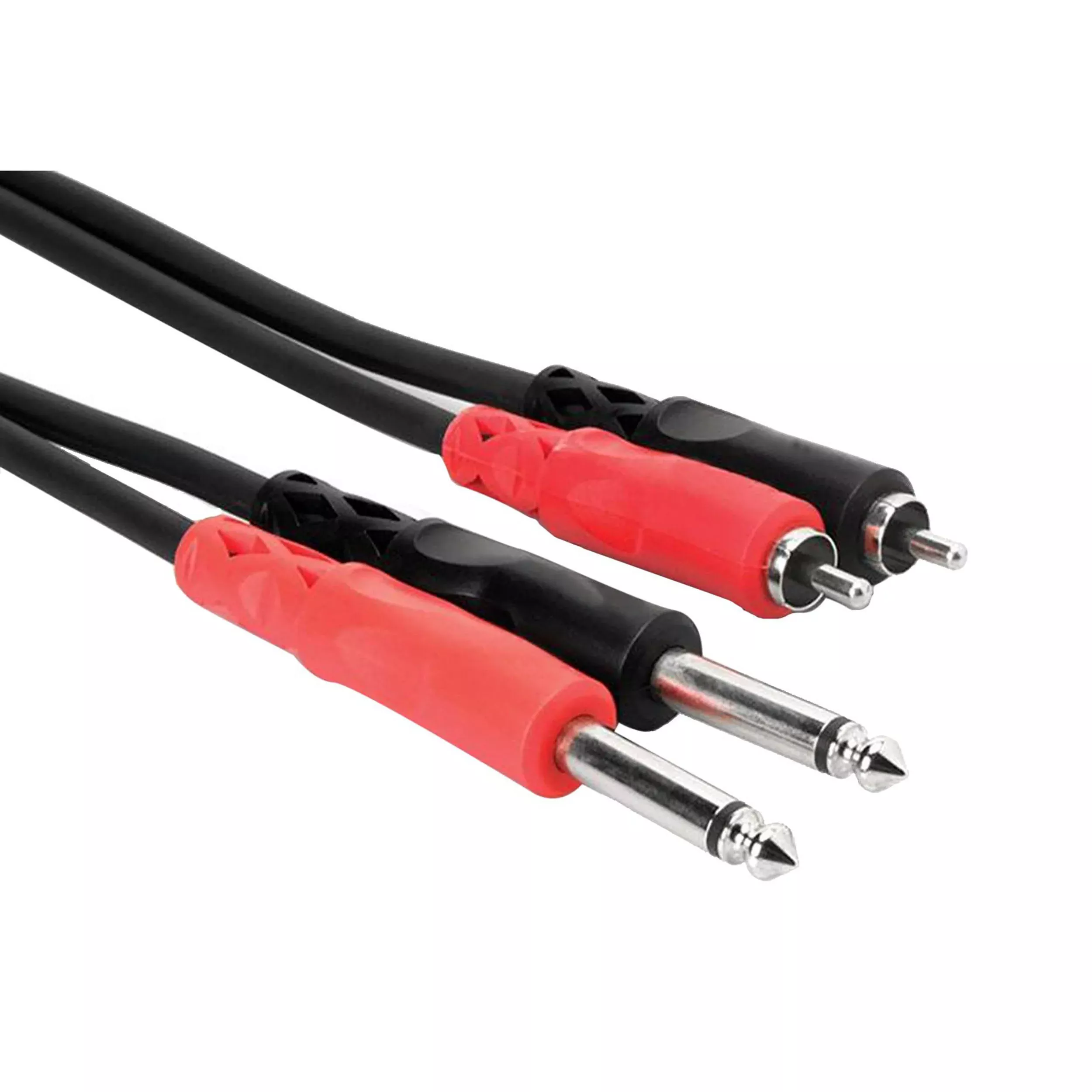 Accu-Cable RC4-12, Dual RCA to Dual 1/4" Cable 12 - Ft