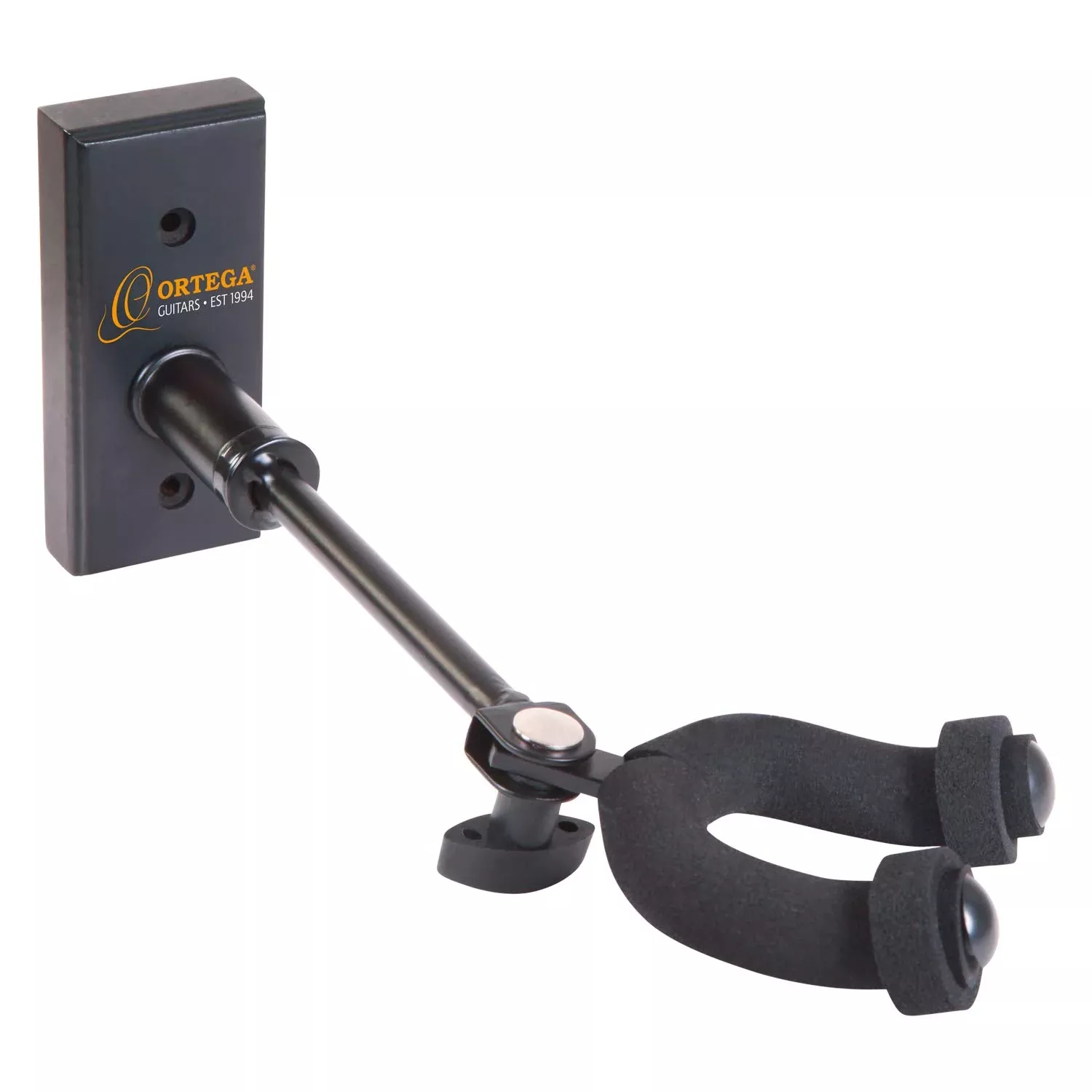 Ortega Guitars Adustible Angle Guitar Wall Hanger, Black (OGHAD-1)